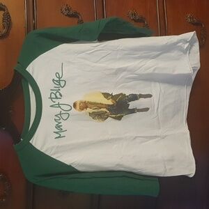 Mary J Blige Graphic Raglan Tee